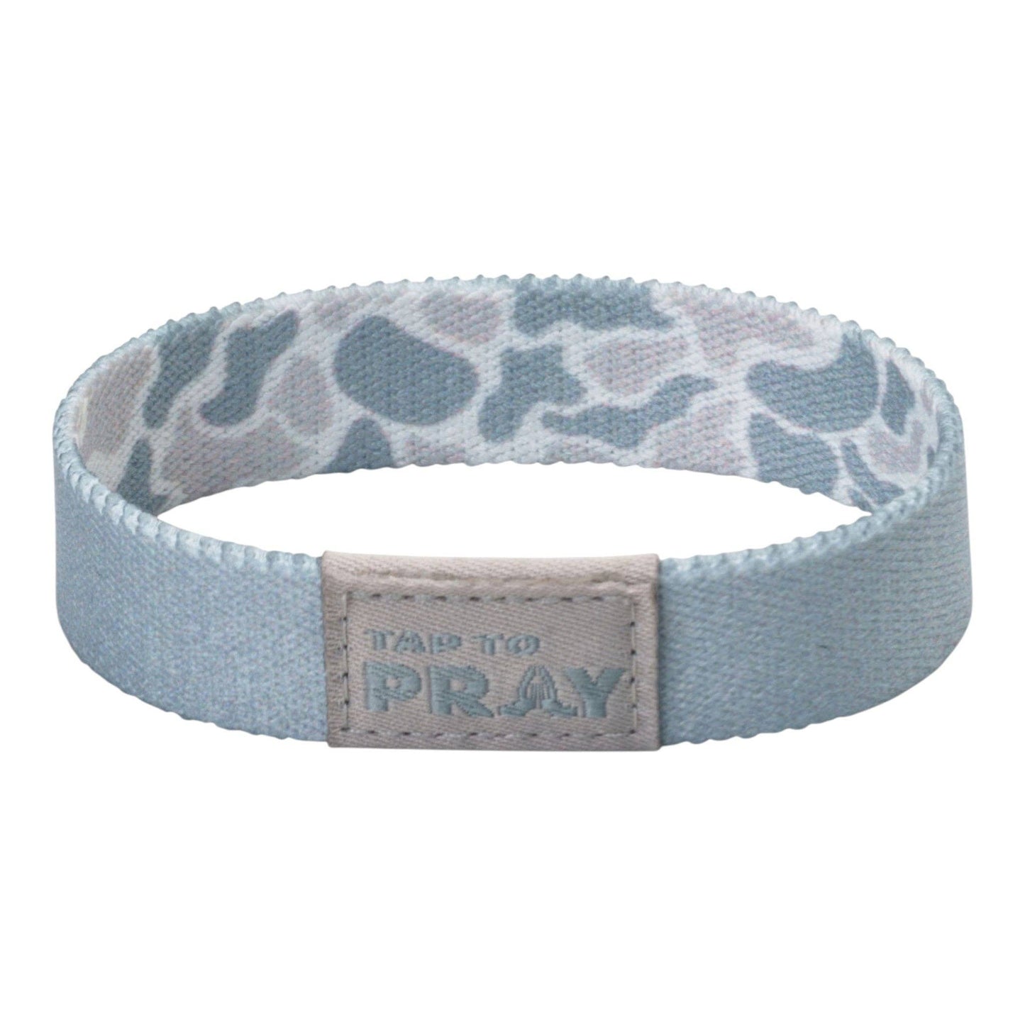 Tap To Pray® Wristband | River Rock Camo/Cross - Extra Small
