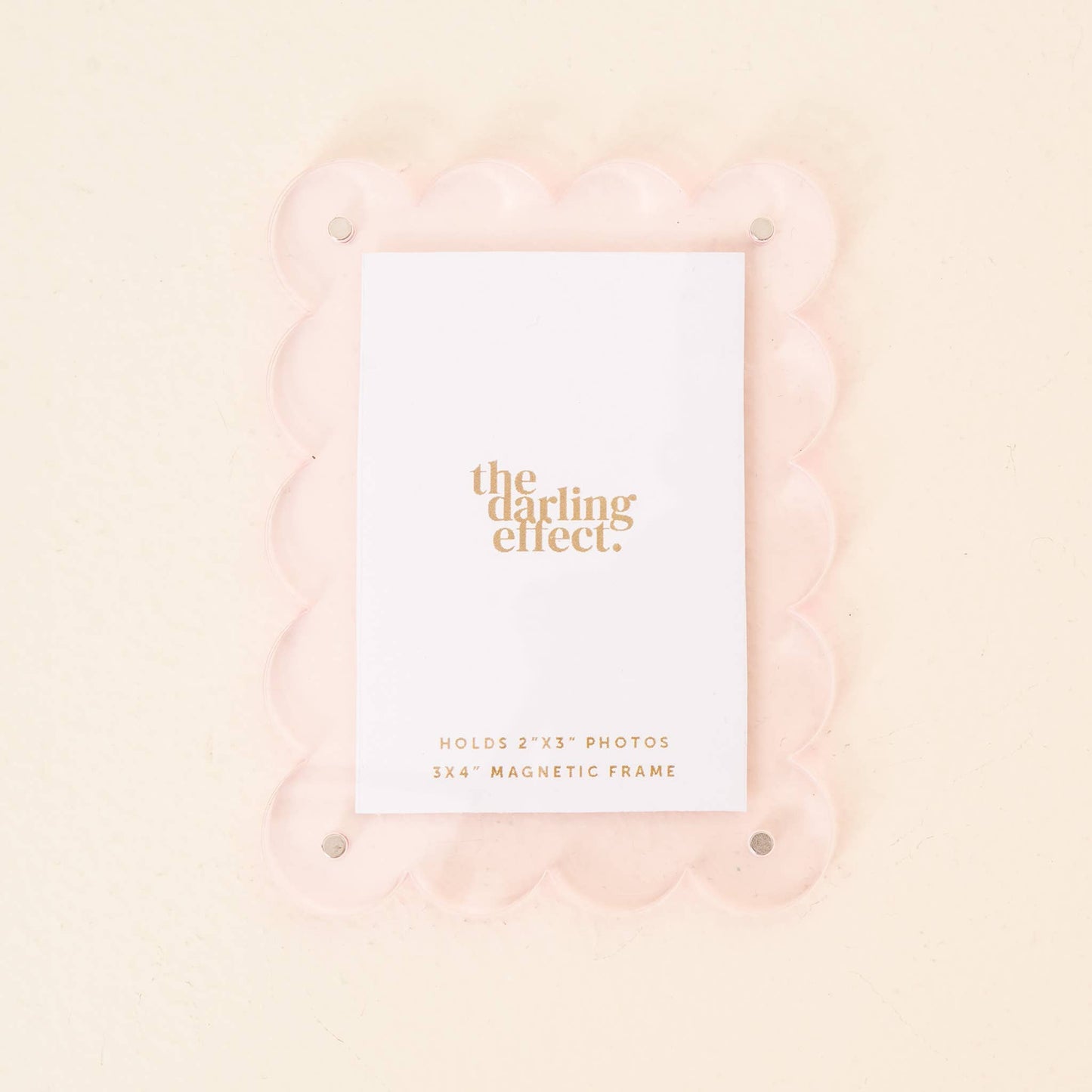 Mini Acrylic Picture Frame Magnet | Pale Pink