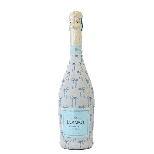 Beau Bottles Wrap | Grand-millenial Blue Bows