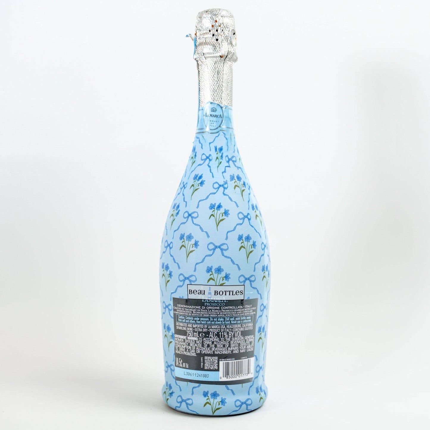 Beau Bottles Wrap | Blue Bows and Blossoms