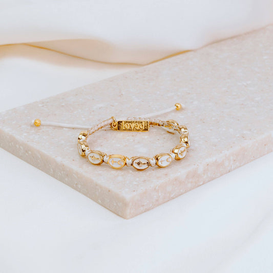 Our Lady of Medjugorje | White/Gold