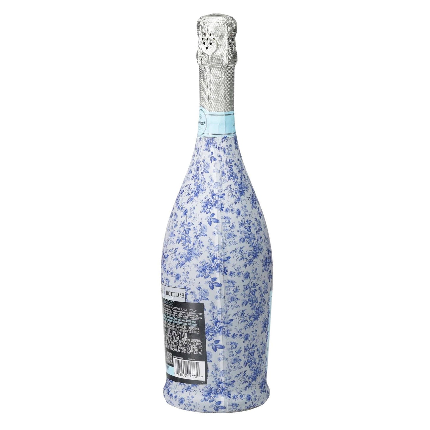 Beau Bottles Wrap | Grand-millenial Blue Floral
