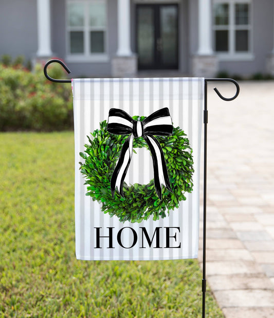 Spring Wreath Garden Flag