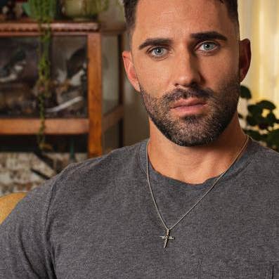 Men’s Stainless Steel Nail Cross Necklace | 22"