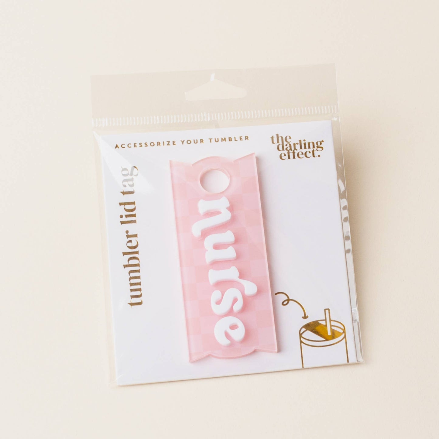 Tumbler Lid Tag | Nurse