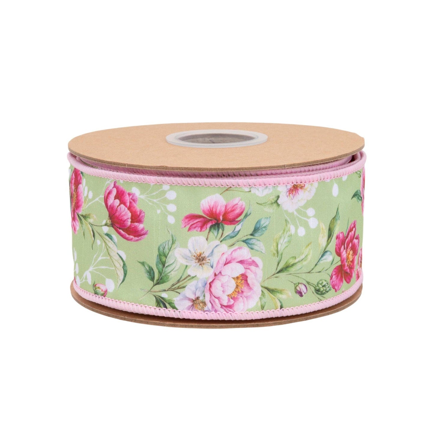 2.5" Wired Ribbon | Rose Blooms