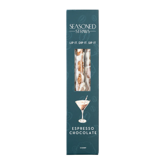 Espresso Chocolate Seasoned Straws | 6ct
