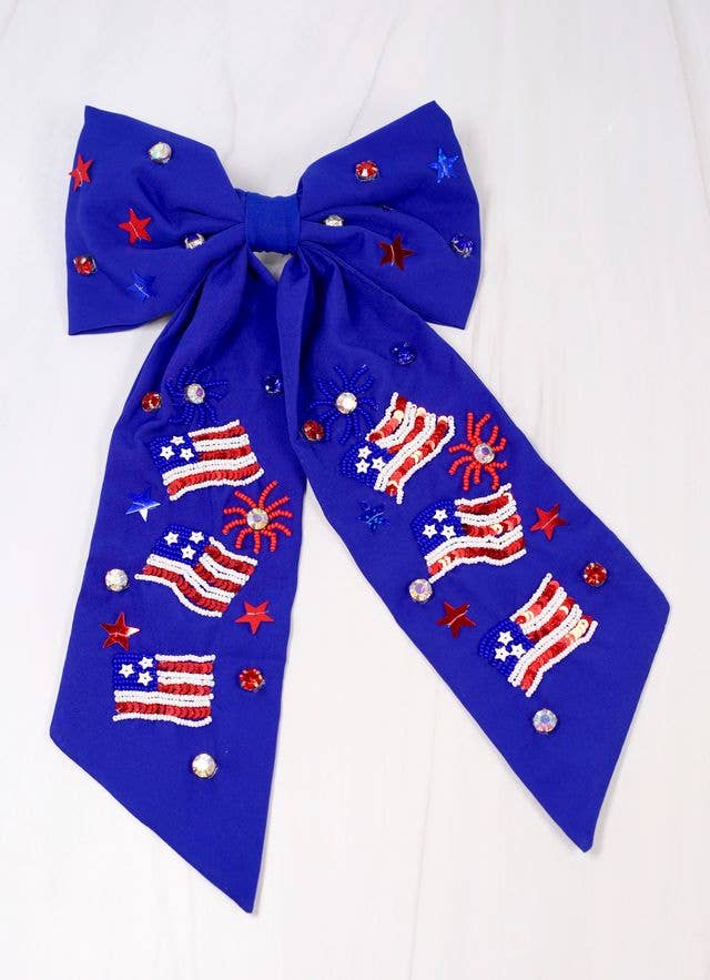 Independence Flag Bow | Blue