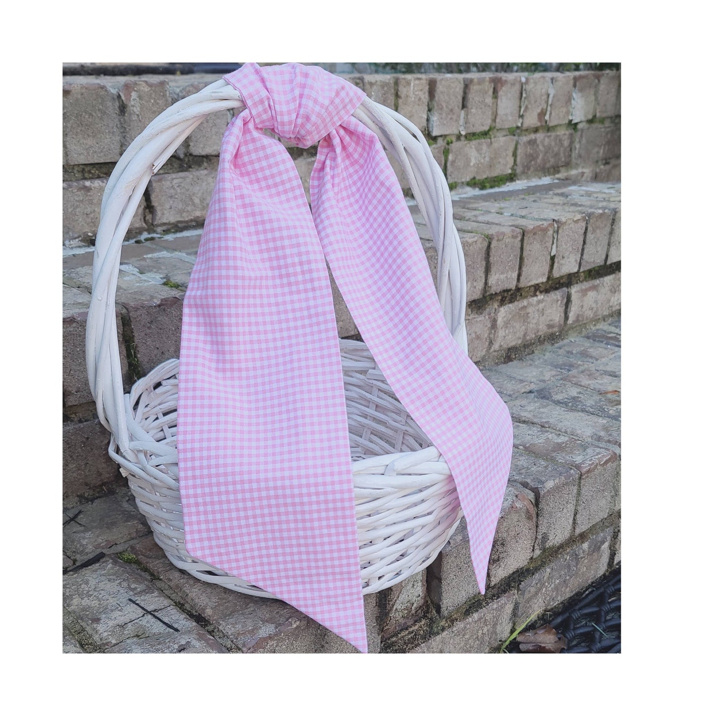 Chocolate Gingham Sash | 44”