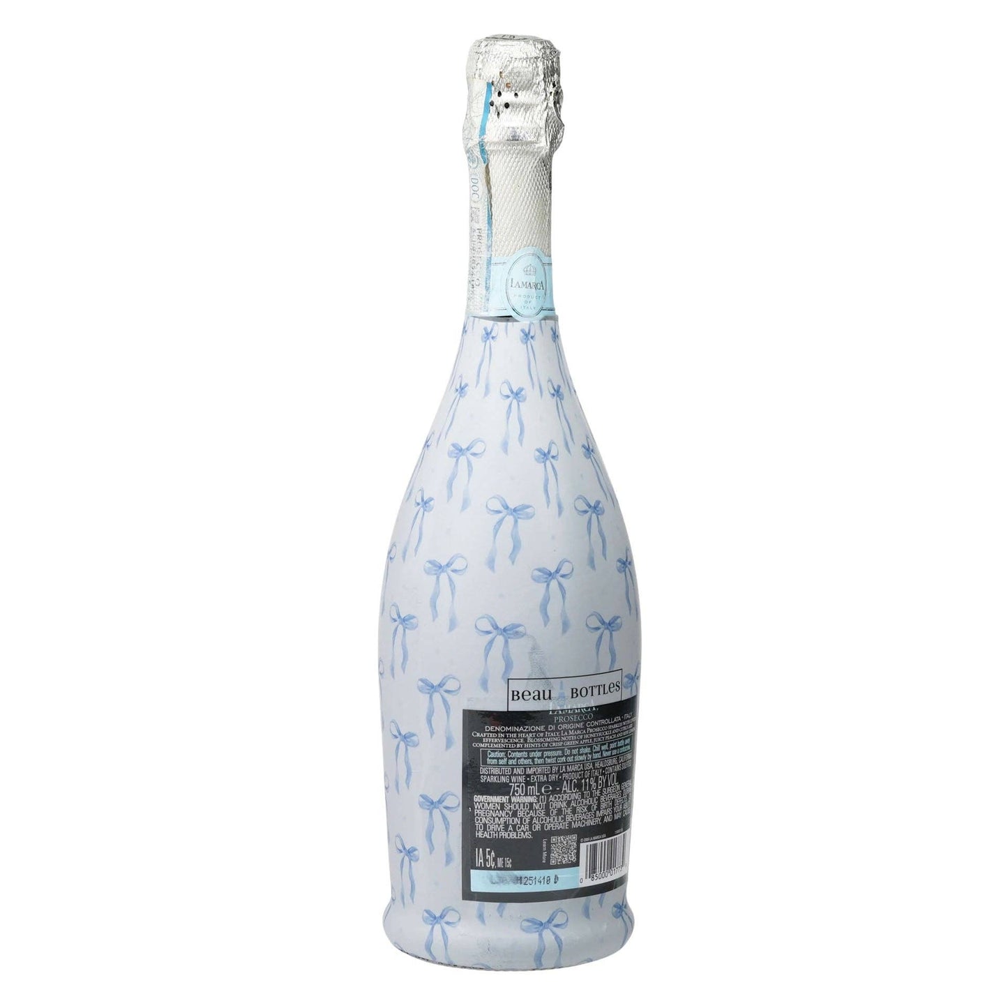Beau Bottles Wrap | Grand-millenial Blue Bows