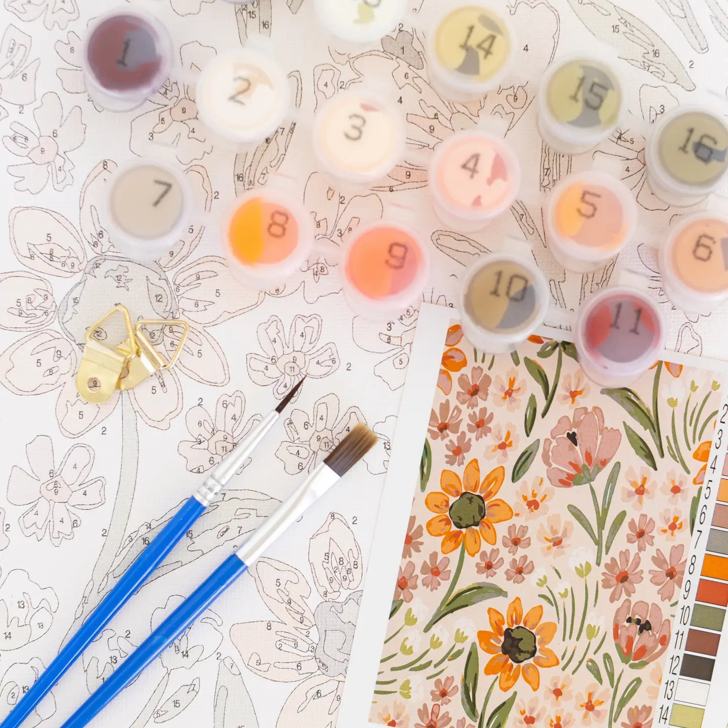 Paint By Numbers Kit | Sunny Poppies