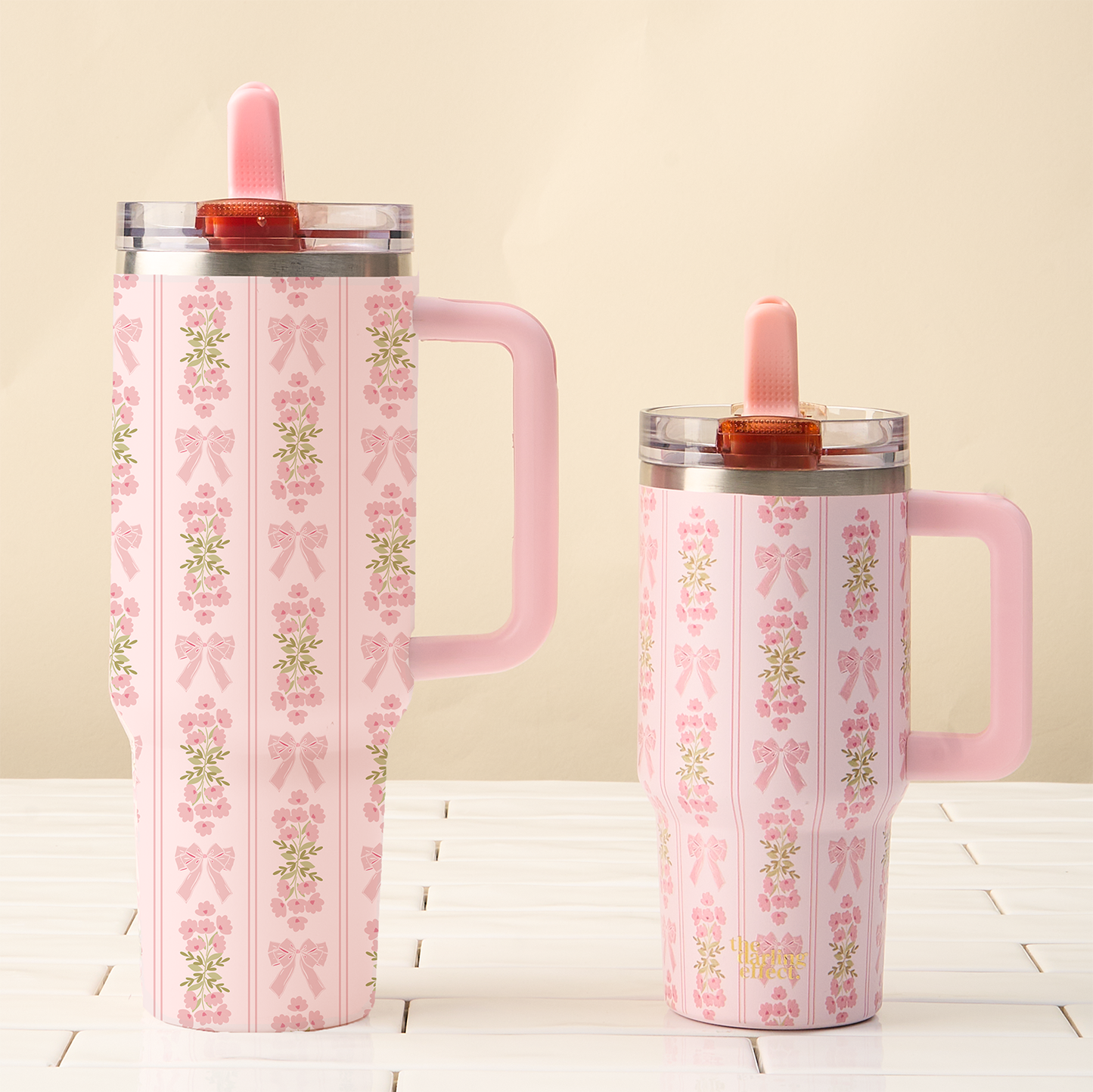 40oz Flip Straw Tumbler | Oh So Fancy Pink