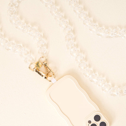 Hold the Phone Crossbody Chain | Clear