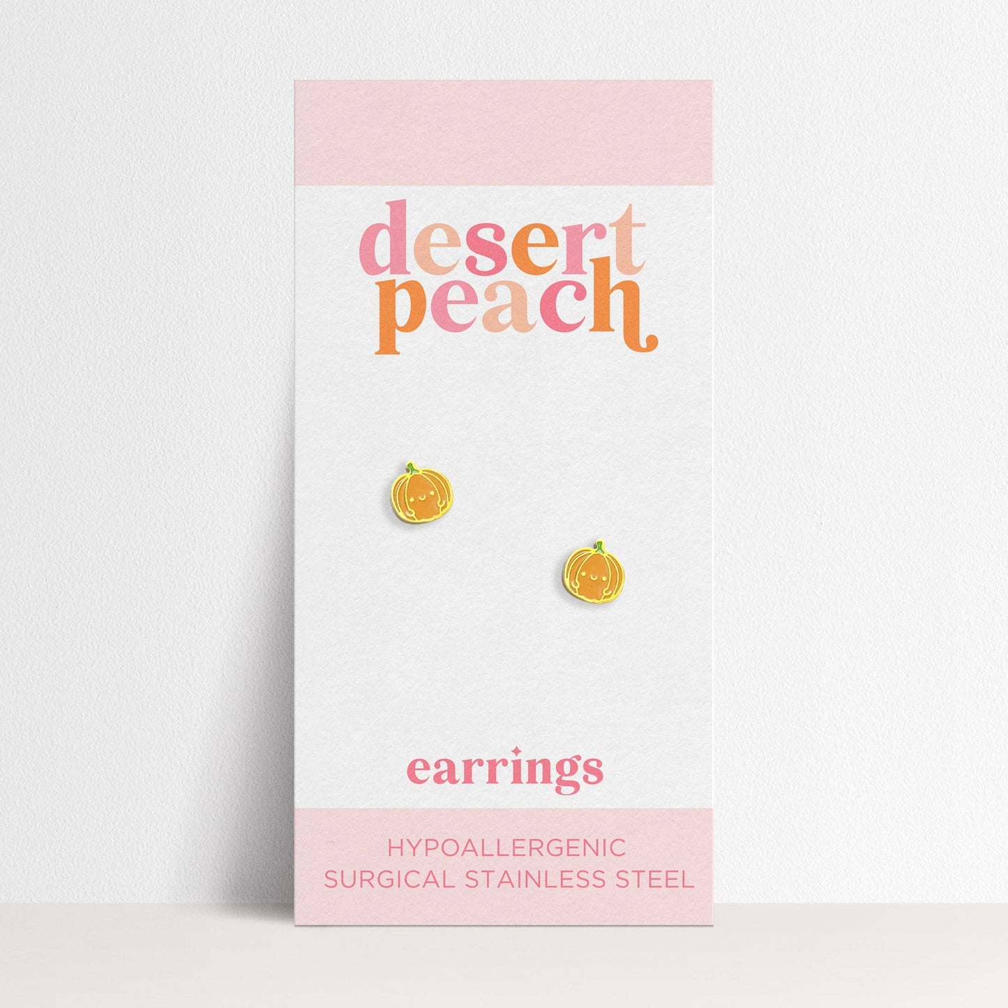 Pumpkin Stud Earrings