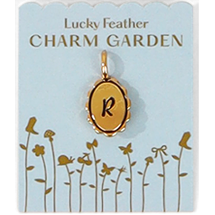 Charm Garden Scalloped Initial Charm | Gold R