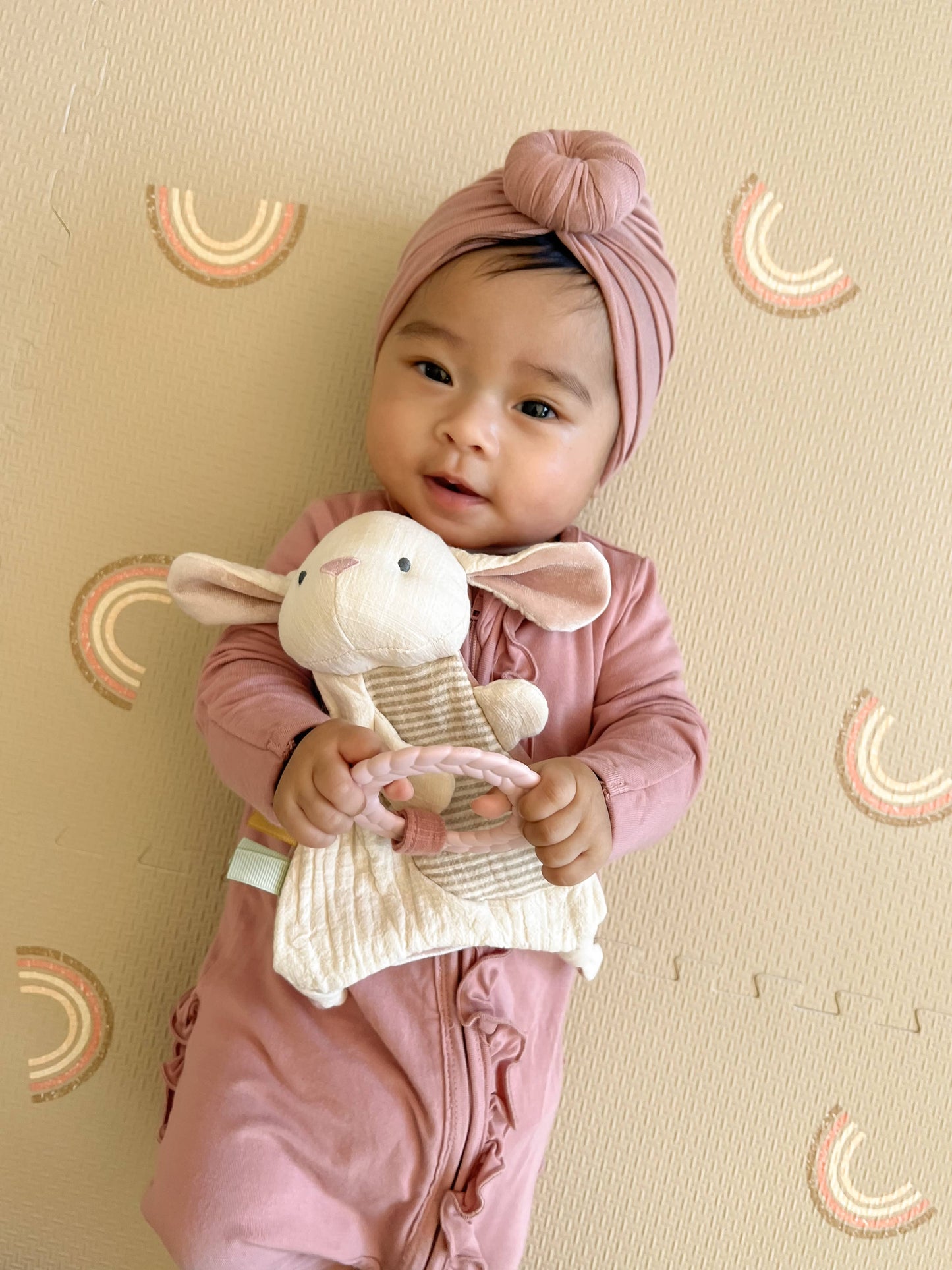 Bunny Bitzy Crinkle™ Sensory Toy w/ Teether