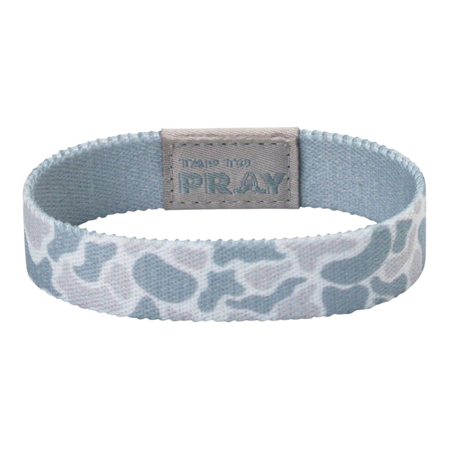 Tap To Pray® Wristband | River Rock Camo/Cross - Small