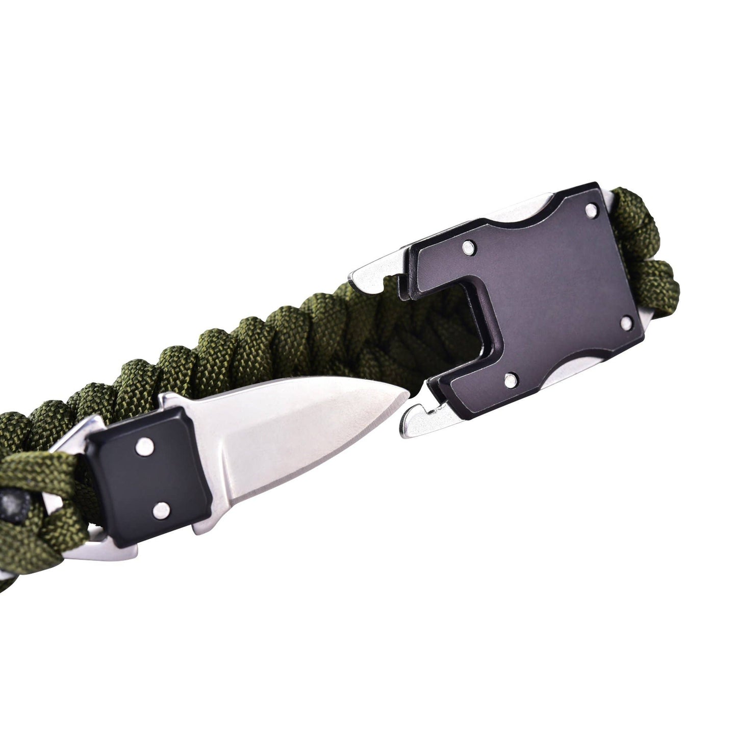 Paracord Survival Bracelet | Black