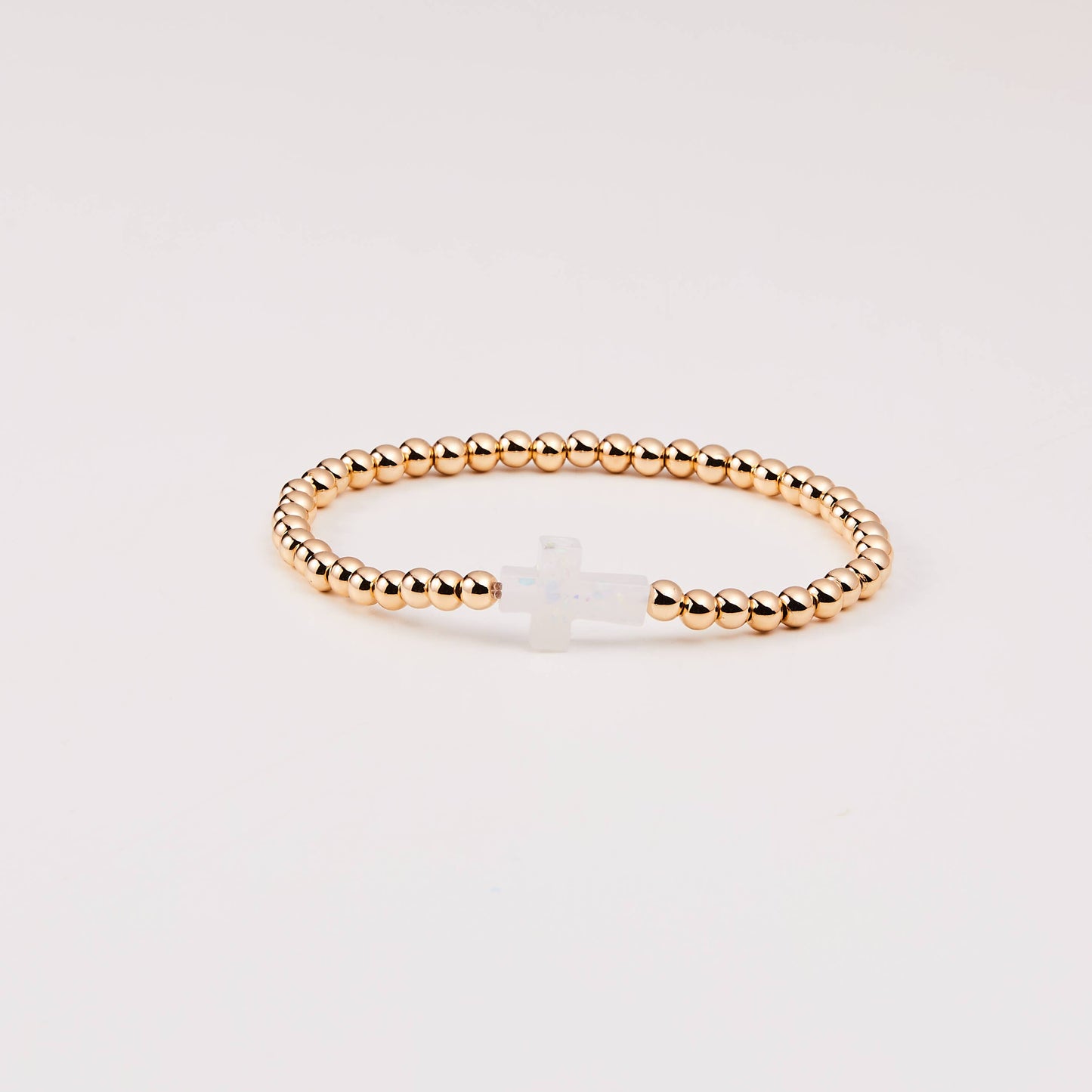 Petite Holy Water Cross Bracelet | Gold