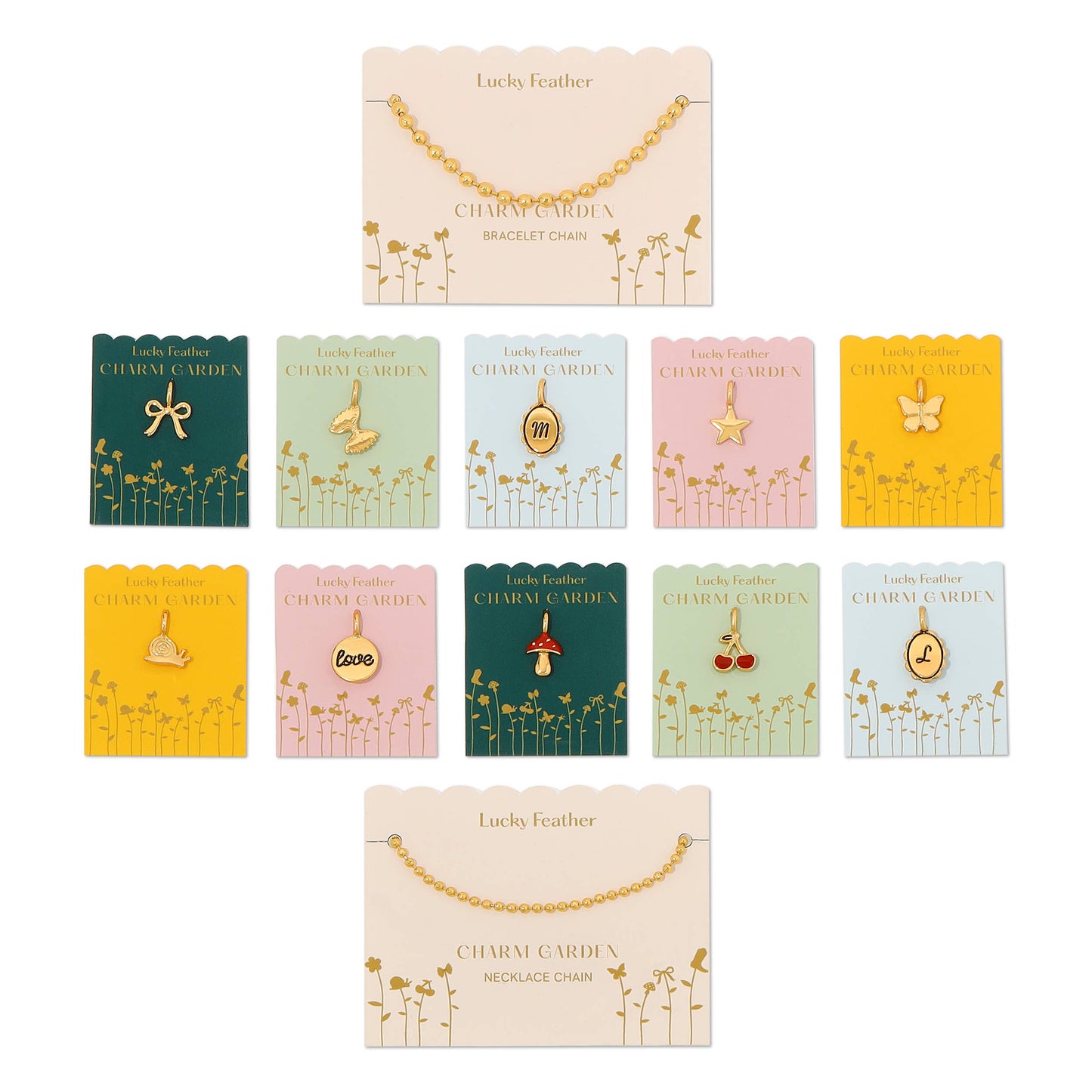 Charm Garden Necklace Chain | Gold