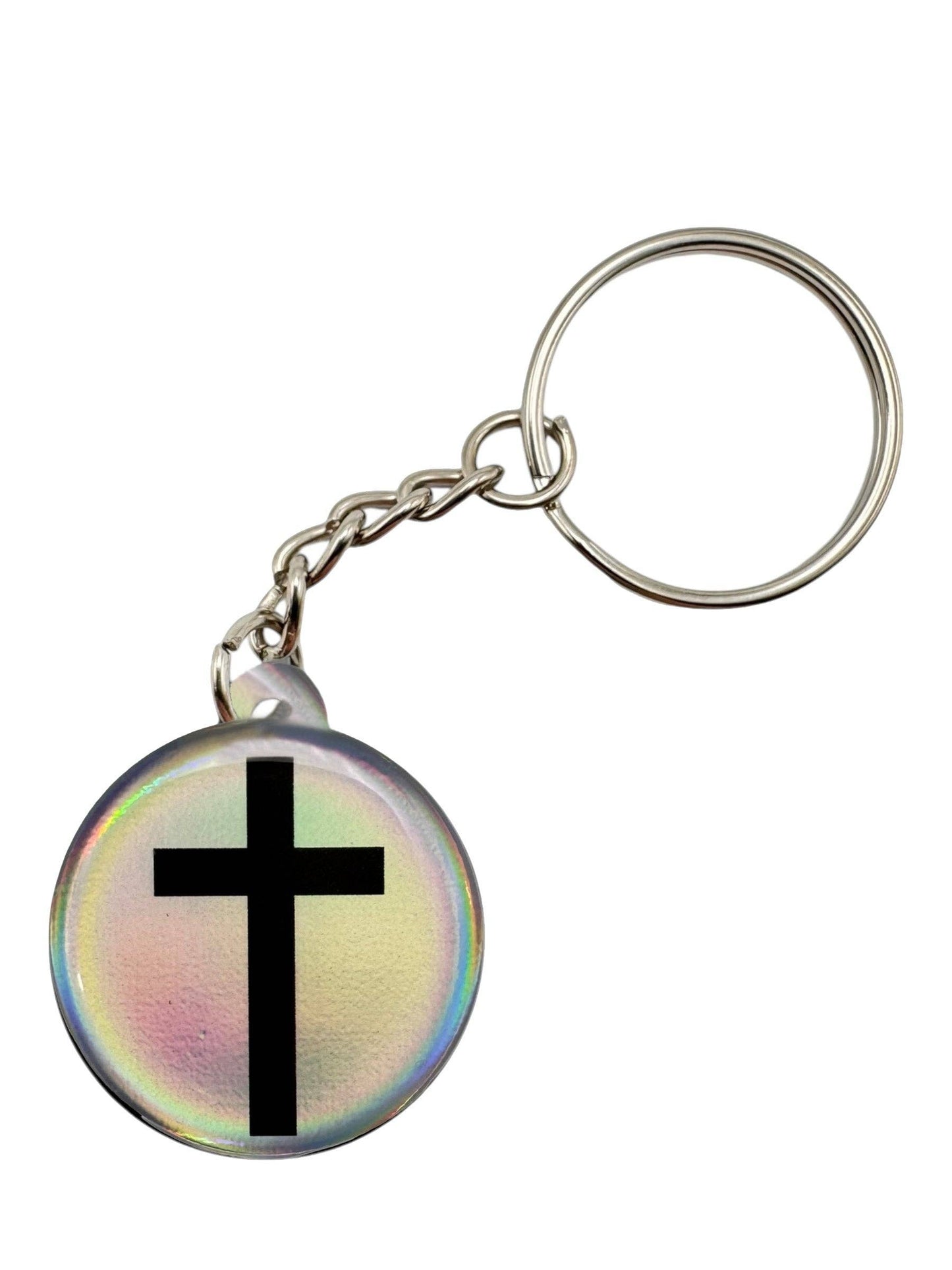 Versible Tap To Pray™ Keychain | Crystal/Cross