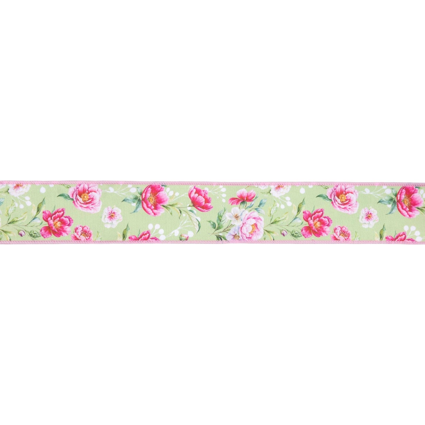 2.5" Wired Ribbon | Rose Blooms