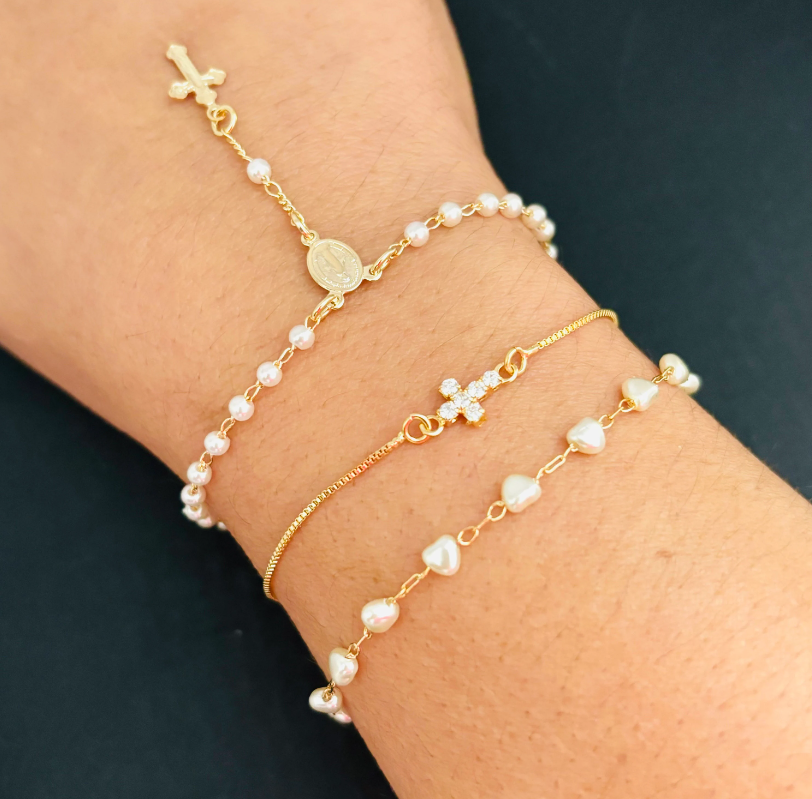 Gold Rosary Bracelet