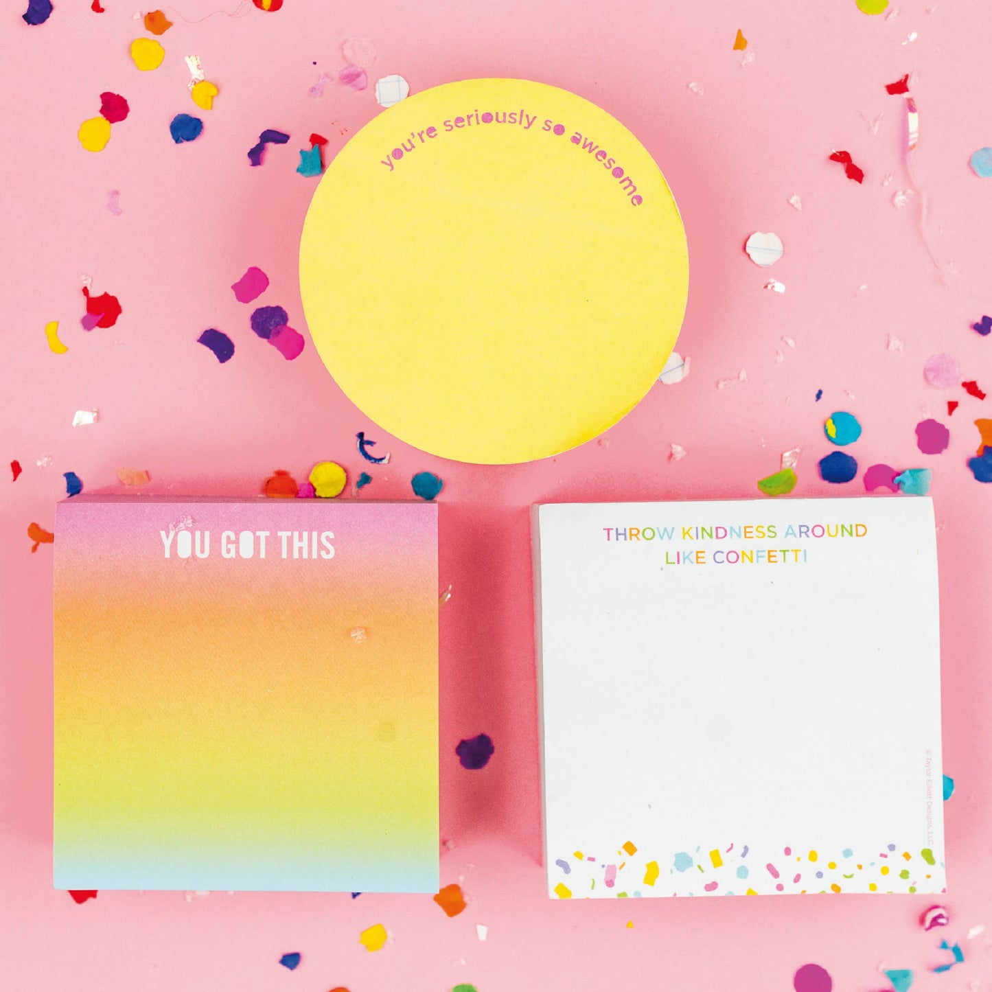 Sticky Notes Pad - "Throw Kindness Around"