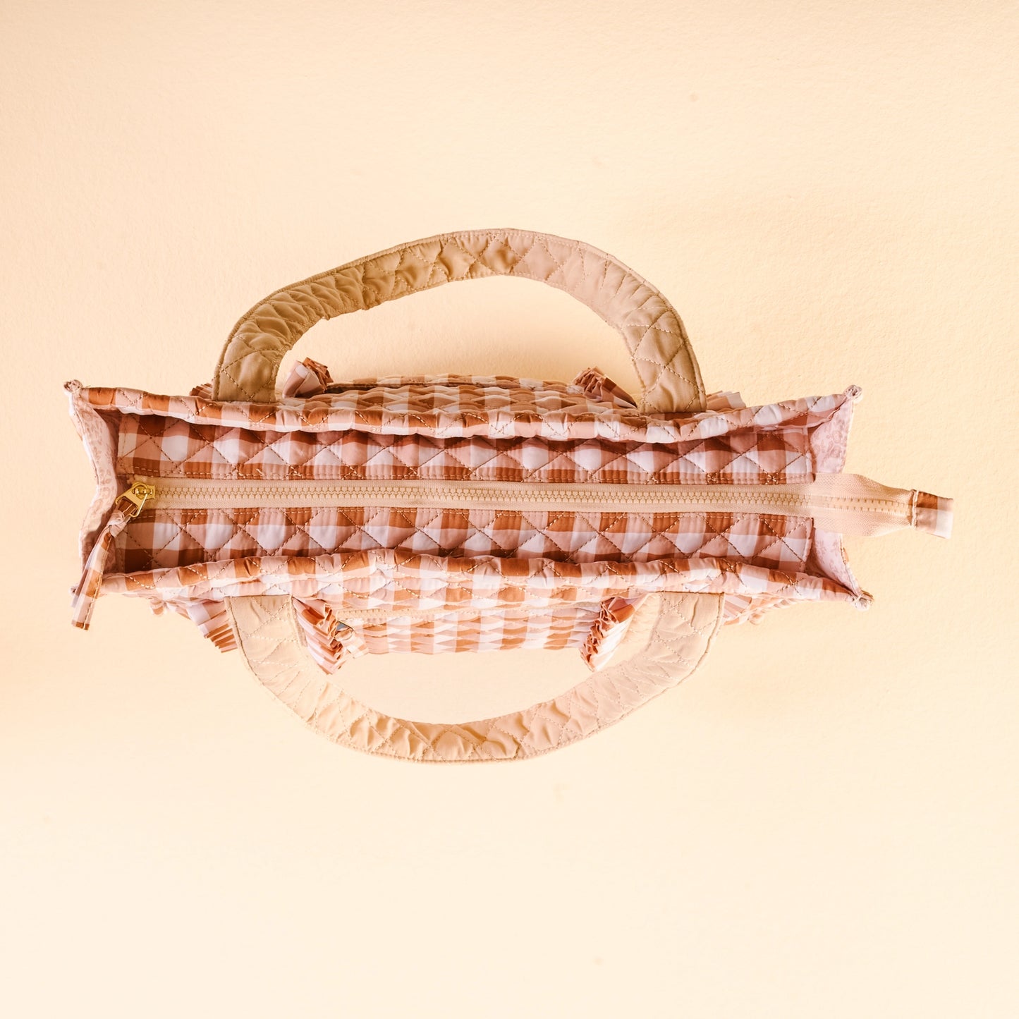 The Everyday Quilted Tote | Maple Gingham