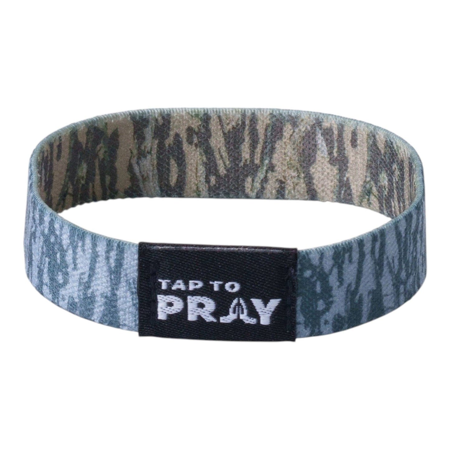 Tap To Pray® Wristband | Tree Bark Camo - Small