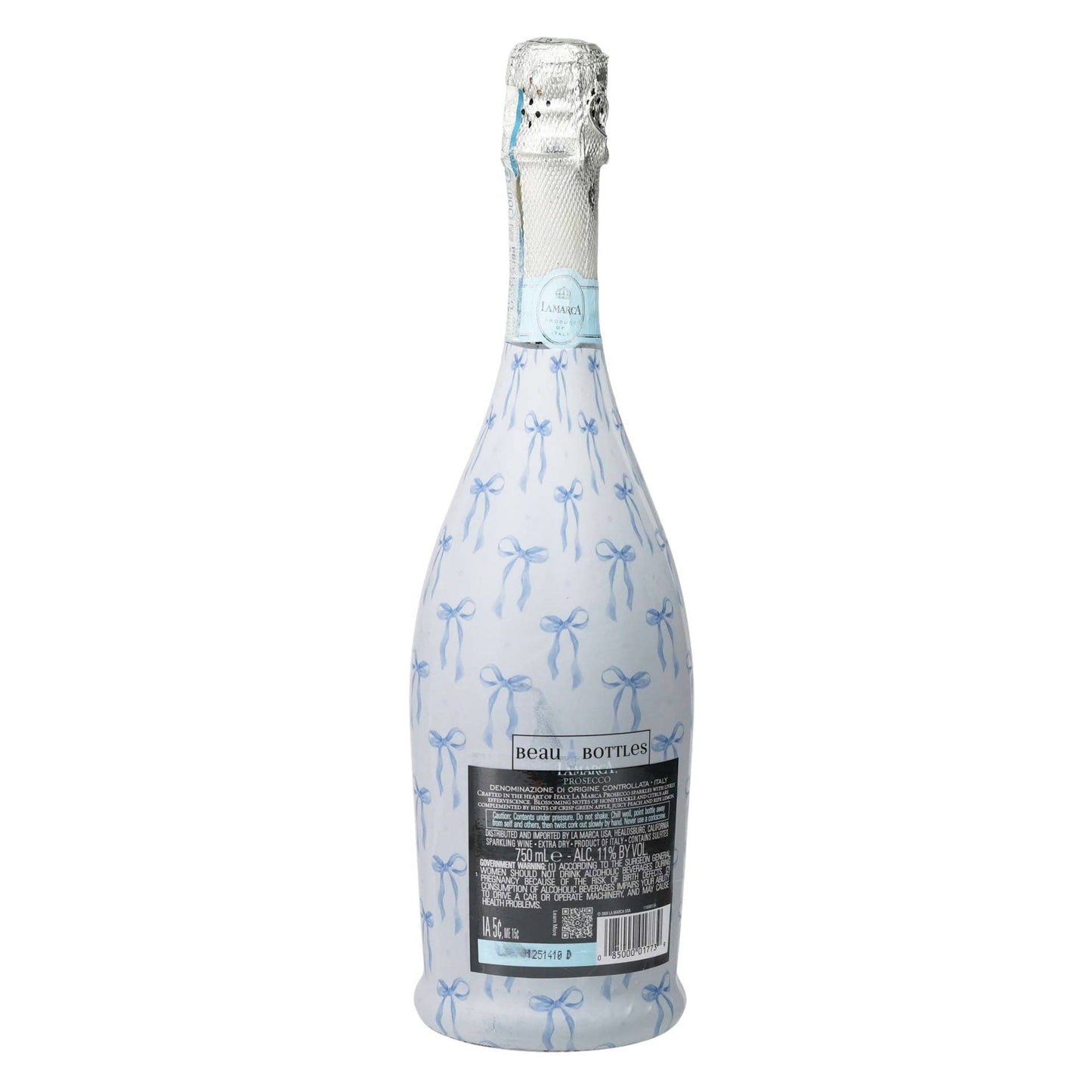 Beau Bottles Wrap | Grand-millenial Blue Bows