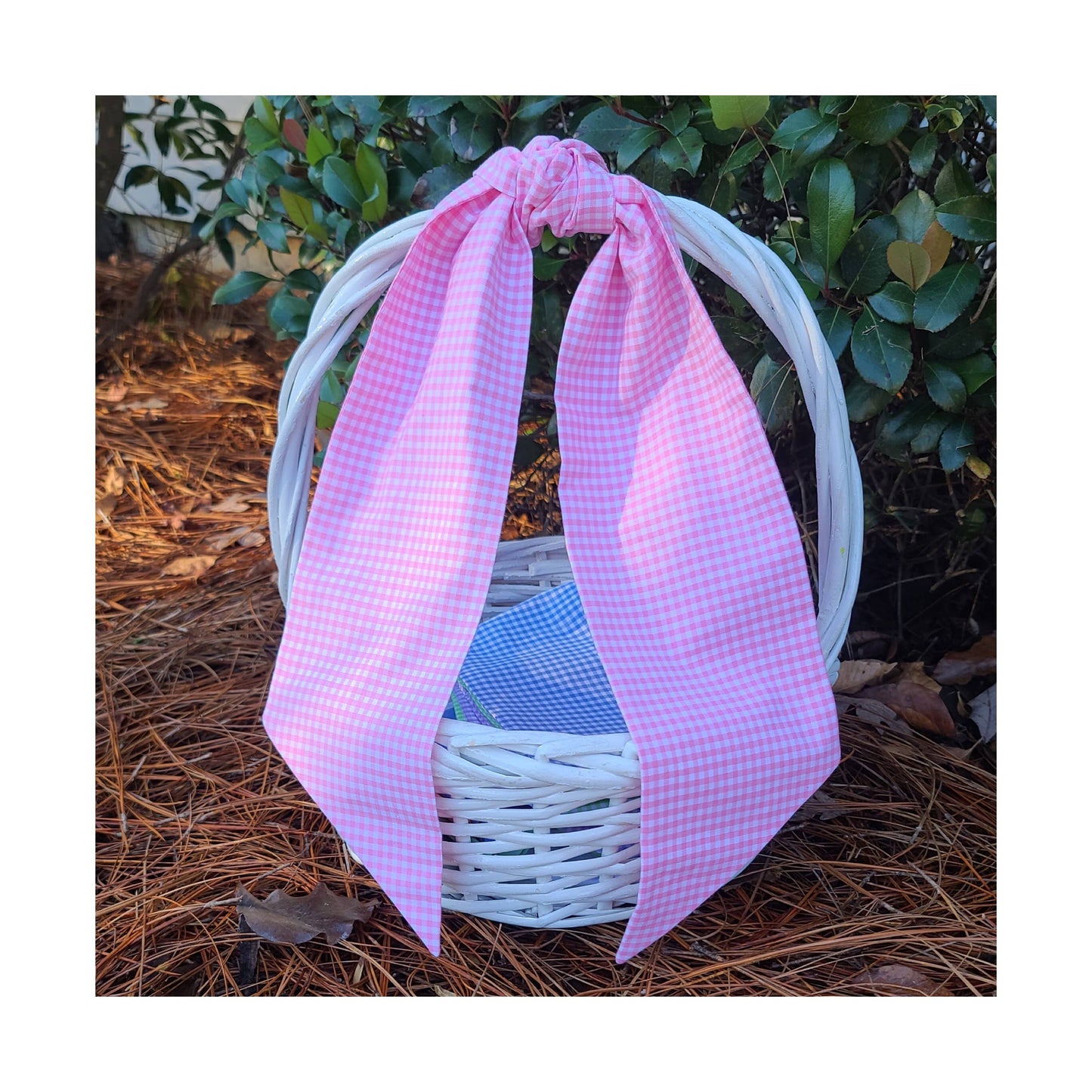 Chocolate Gingham Sash | 44”