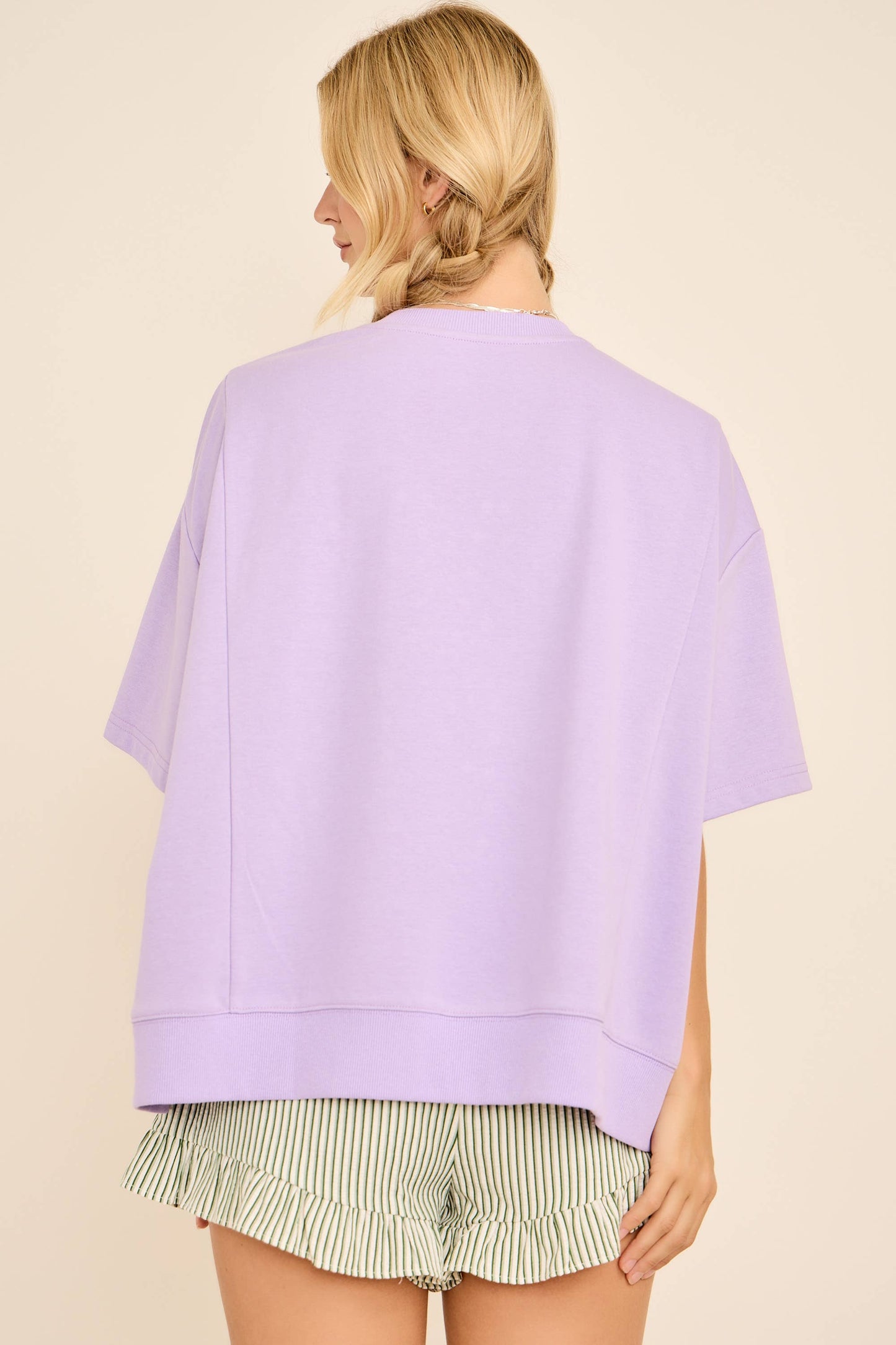 Mardi Gras Studded Oversized Tee