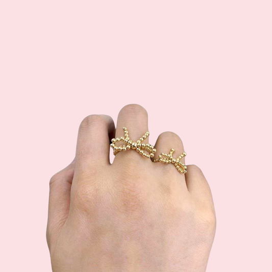 Gold Bow Rings| Size 5/6