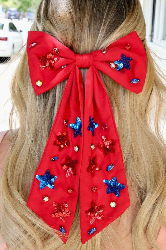 Shine Bright Bow | Red