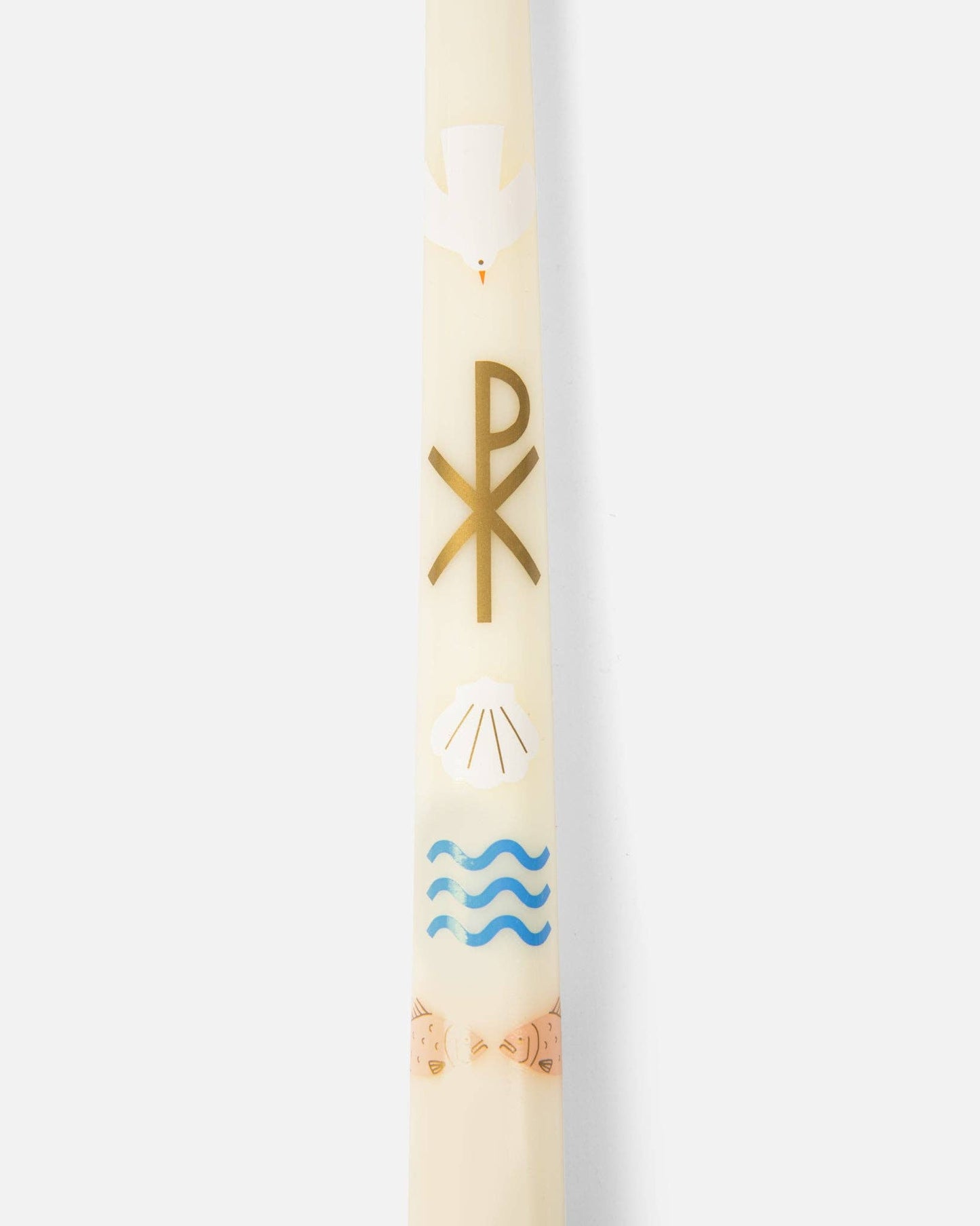 Living Water Baptism Candle | Multicolor