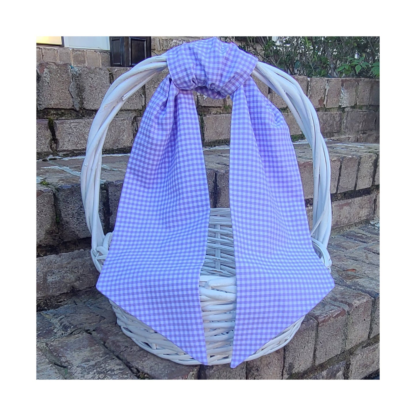 Chocolate Gingham Sash | 44”