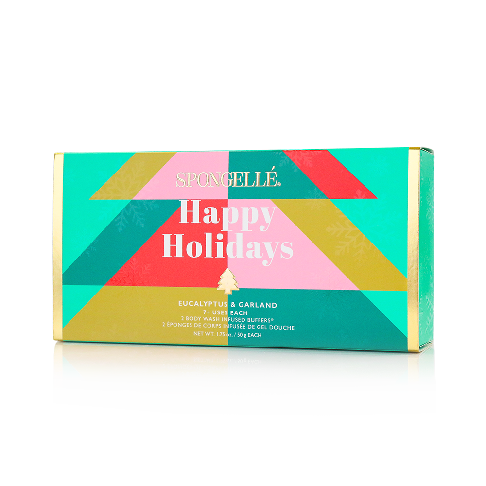 Spongellé | Happy Holidays Holiday Tree Gift Set 