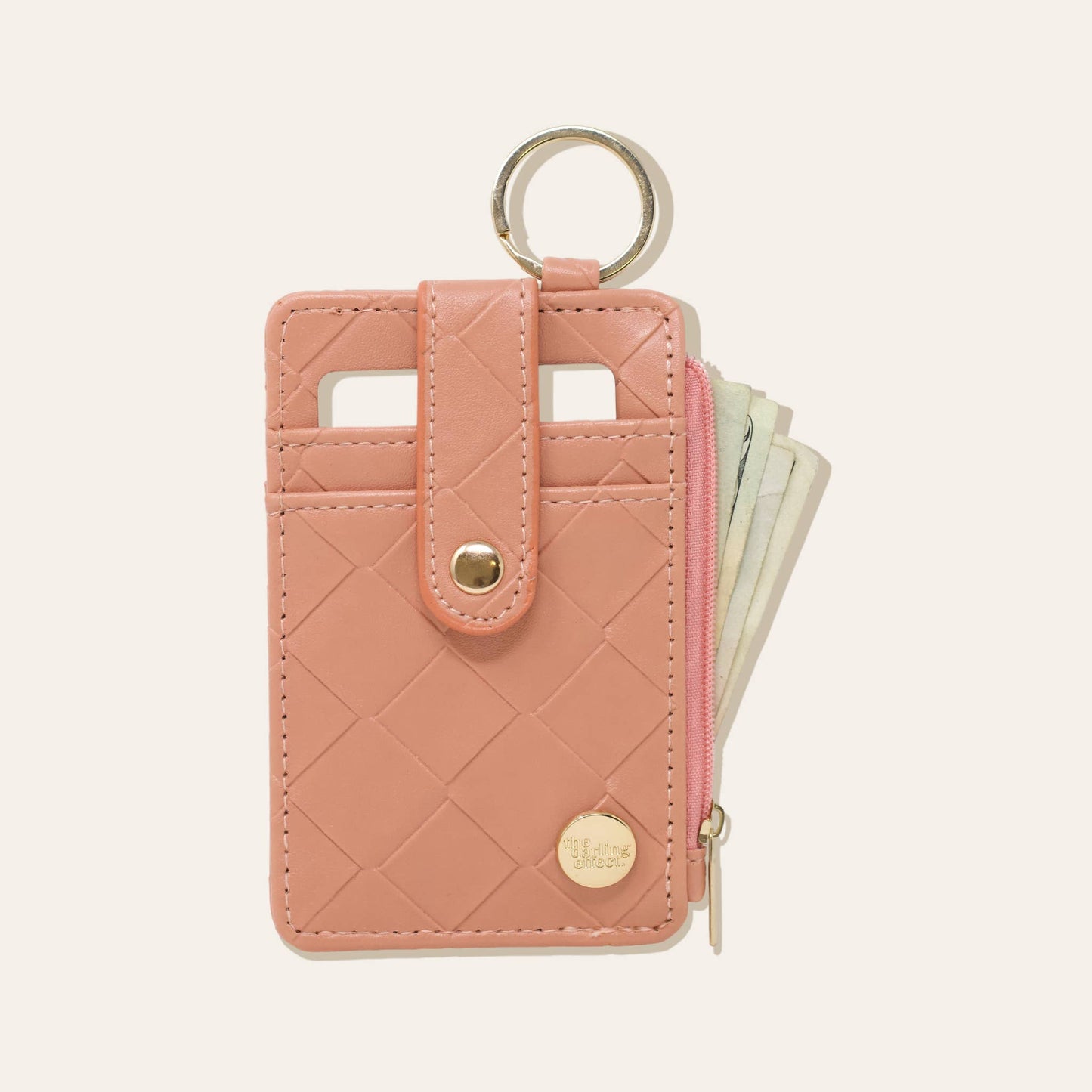 Keychain Wallet | Woven Rose