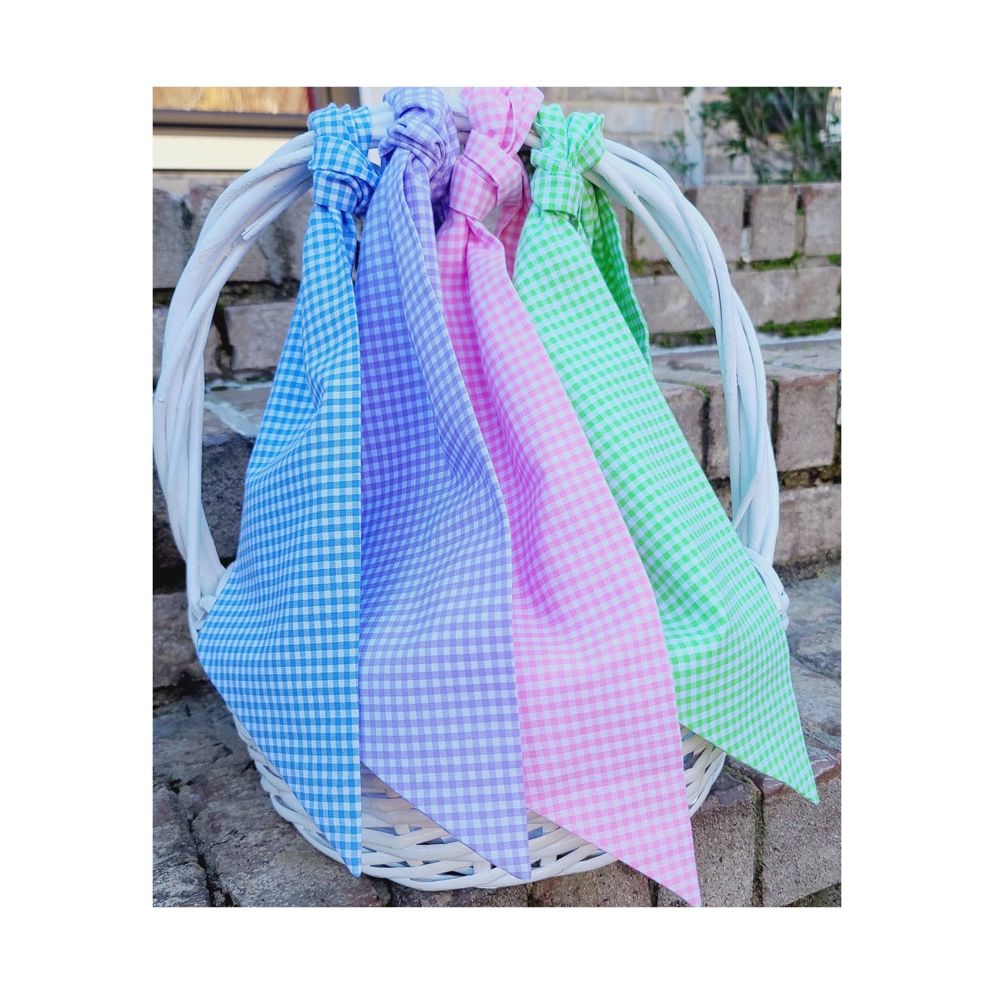 Chocolate Gingham Sash | 44”