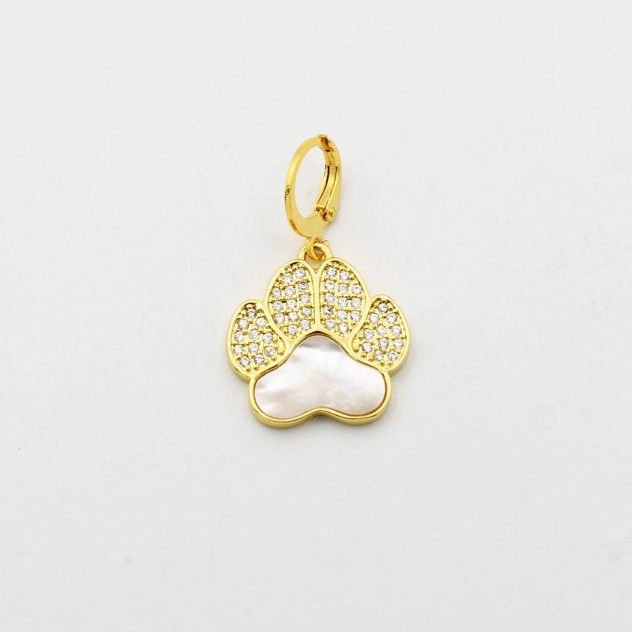 Iridescent Pet Paw Charm