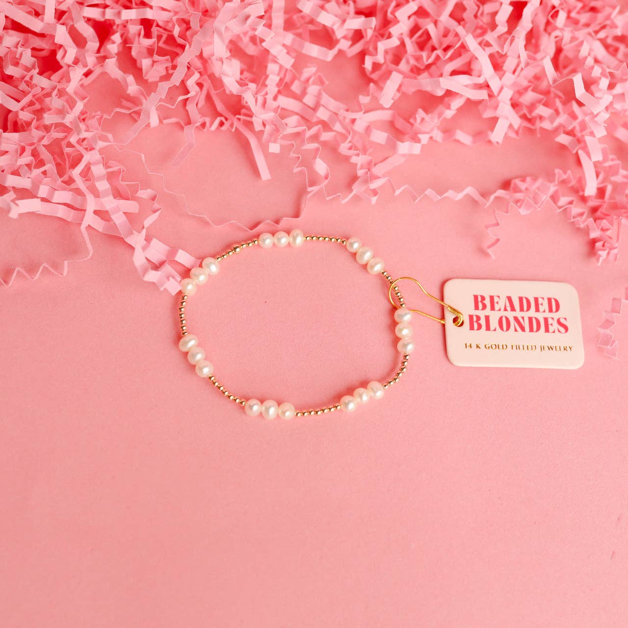 ILY Coastal Pearl Bracelet in Gold| Standard 6.75”