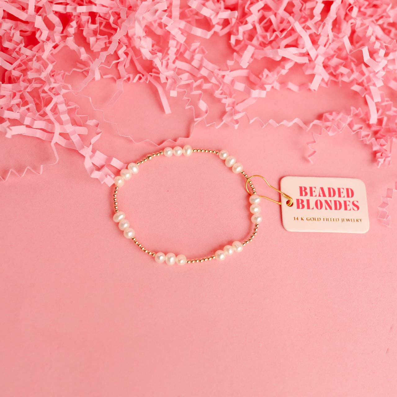 ILY Coastal Pearl Bracelet in Gold | Standard 6.75"