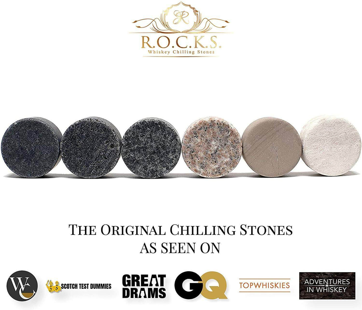 ROCKS Whiskey Chilling Stones Set