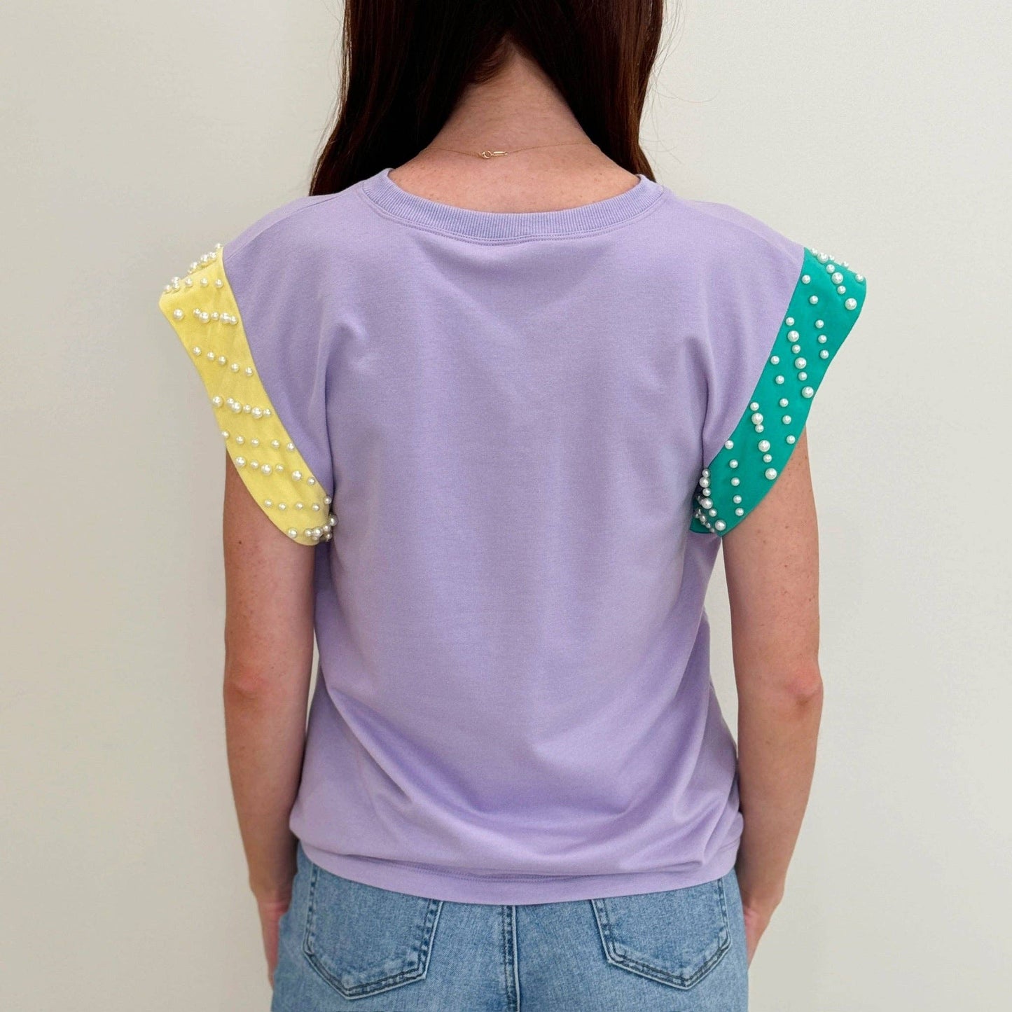 Pastel Mardi Pearl Flutter Sleeve | XLarge