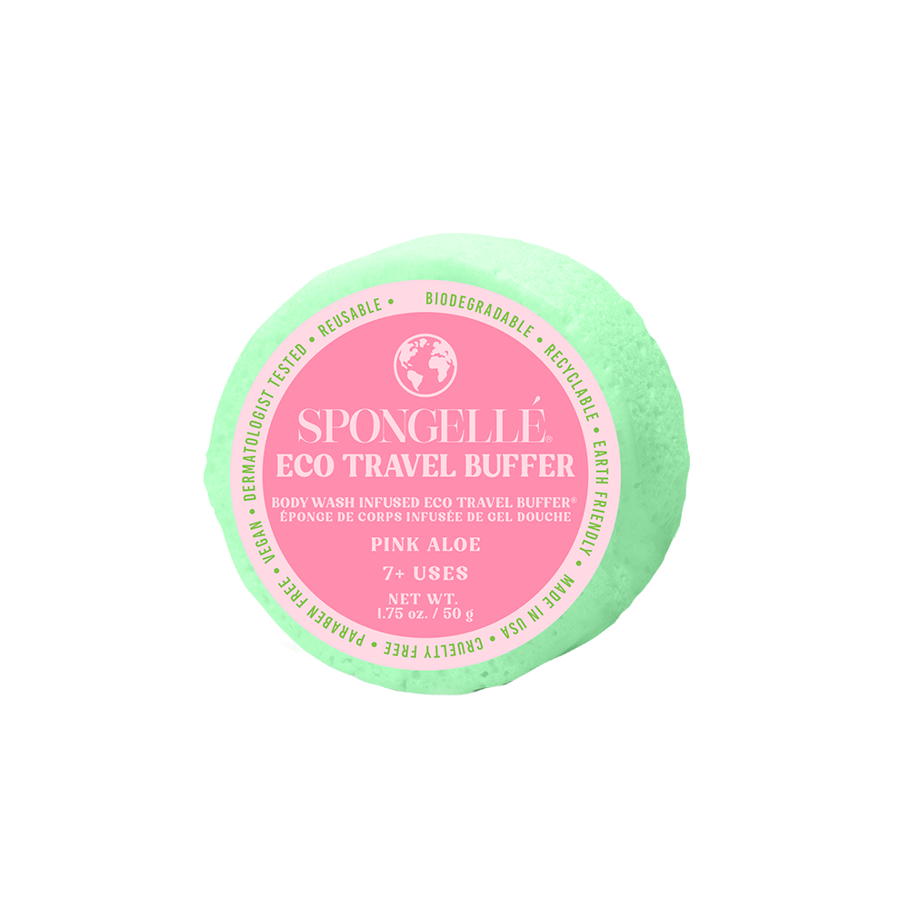 Pink Aloe Eco Travel Spongelle