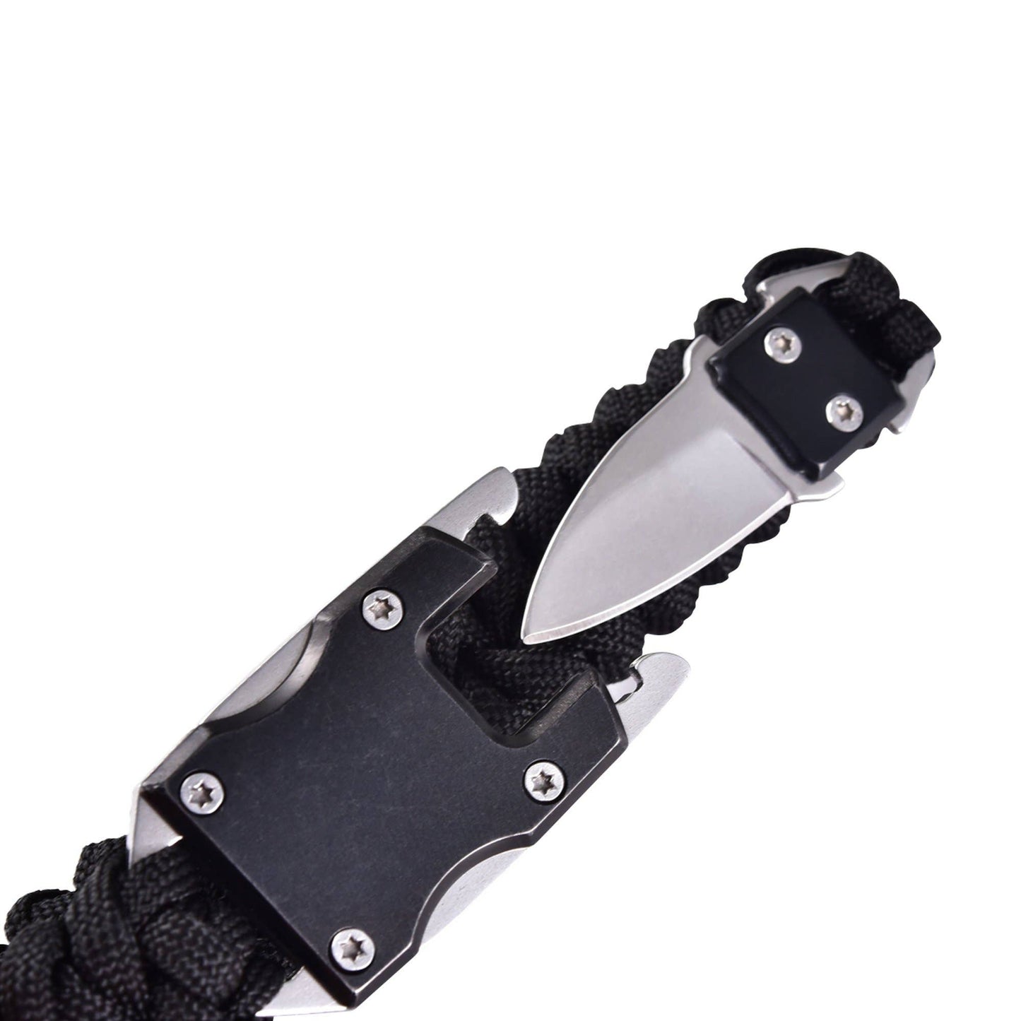 Paracord Survival Bracelet | Black