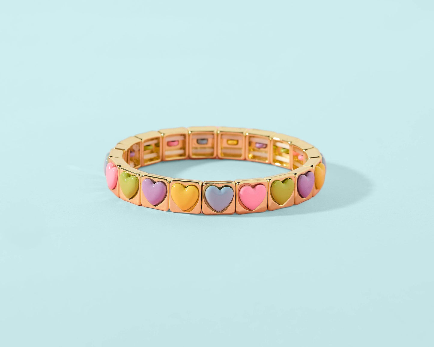 Pink Hearts Stretch Bracelet | Love