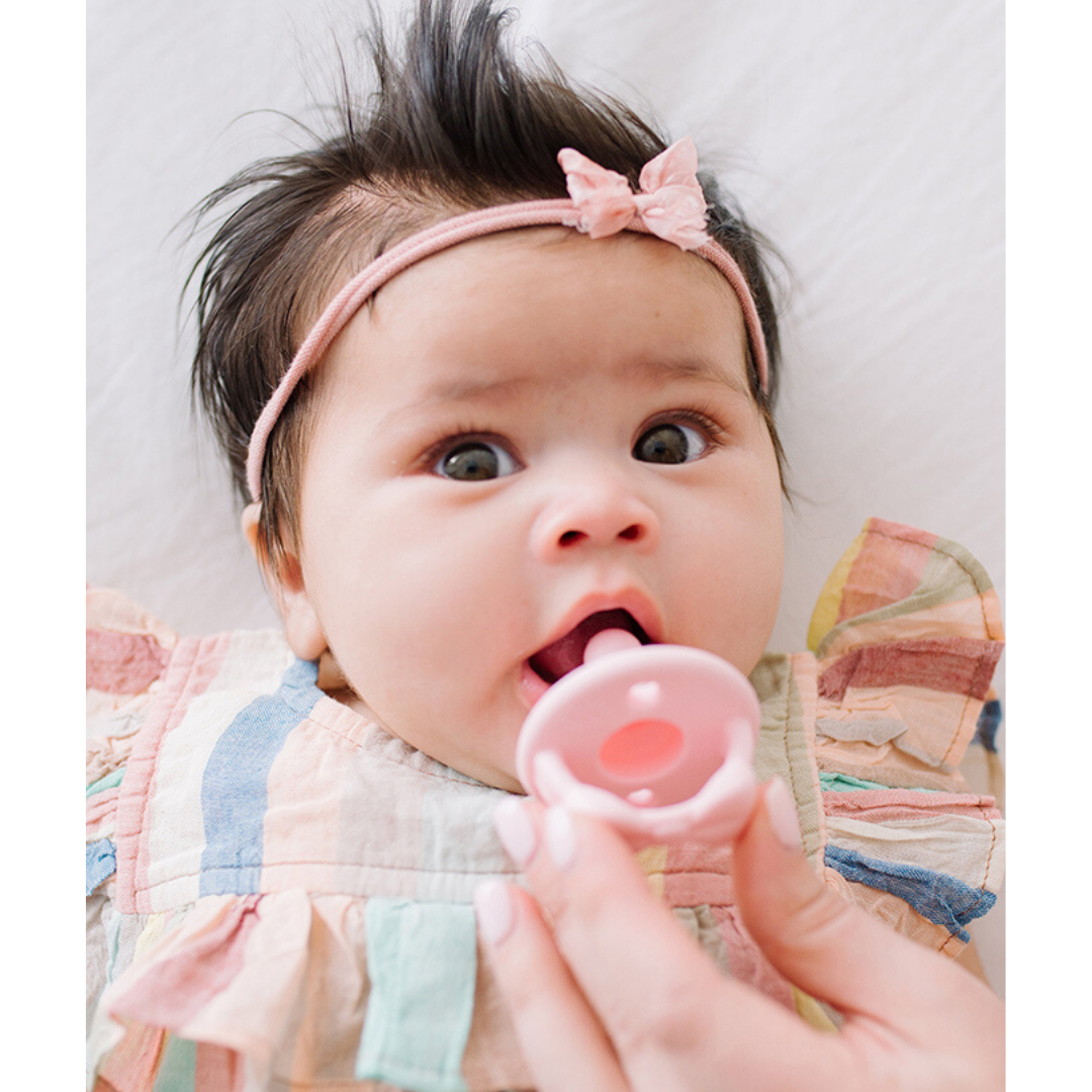 Pacifier Set | Pink Bows 0-6mo