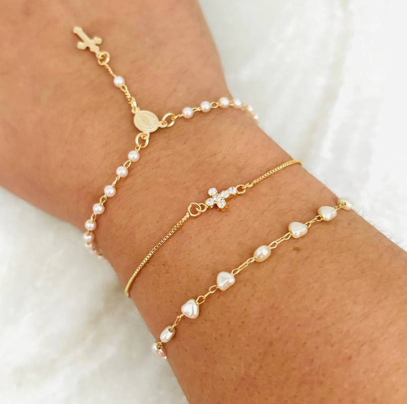 Gold Rosary Bracelet